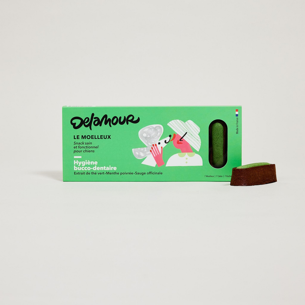 Смаколики для собак Delamour Еклери Гігієна ротової порожнини рота Le Moelleux - Hygiène bucco-dentaire 