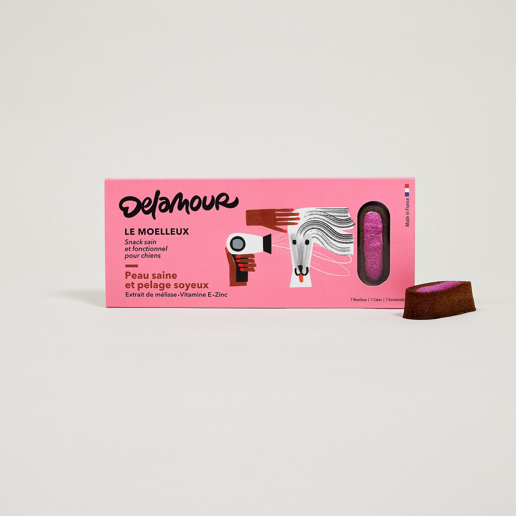 Смаколики для собак Delamour Еклери Здорова шкіра та шовковиста шерсть Le Moelleux - Pelage soyeux